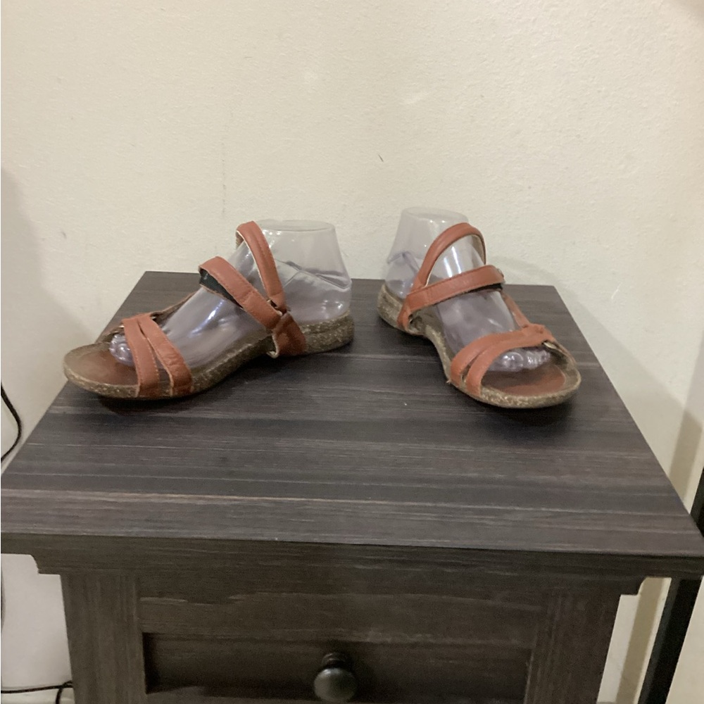 Teva Tan Sandals with Adjustable Straps and Contoured Footbed